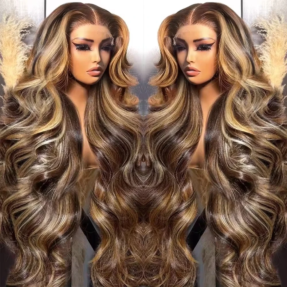 4/27 Highlight Ombre 13x6 HD Transparent Lace Frontal Wig Body Wave Remy Hair Lace Front Wig 46 Inches Brazilian Human Hair Wigs
4/27 Highlight Ombre 13x6 HD Transparent Lace Frontal Wig Body Wave Remy Hair Lace Front Wig 46 Inches Brazilian Human Hair Wigs