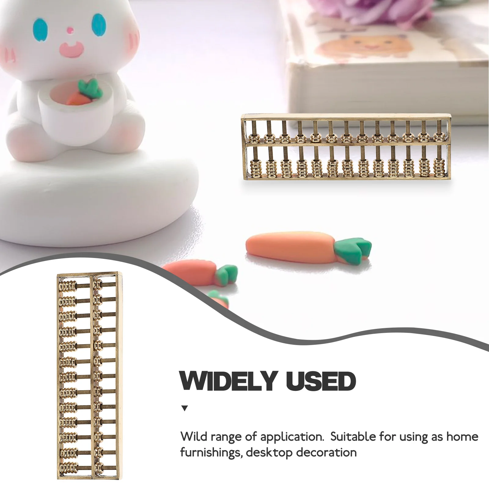 Mini 13 Beads Brass Abacus Decor Office Desk Craft Vintage Ornament Home Furniture Item Chinese Style Educational
Mini 13 Beads Brass Abacus Decor Office Desk Craft Vintage Ornament Home Furniture Item Chinese Style Educational