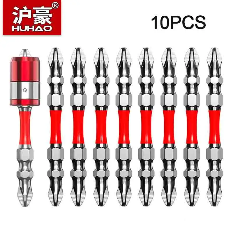 HUHAO 10PCS 65mm 100mm Double End PH2 Magnetic Screwdriver Bits Non-slip Hex Shank Impact Drill Bit Cross Head Bits Set Tools
HUHAO 10PCS 65mm 100mm Double End PH2 Magnetic Screwdriver Bits Non-slip Hex Shank Impact Drill Bit Cross Head Bits Set Tools