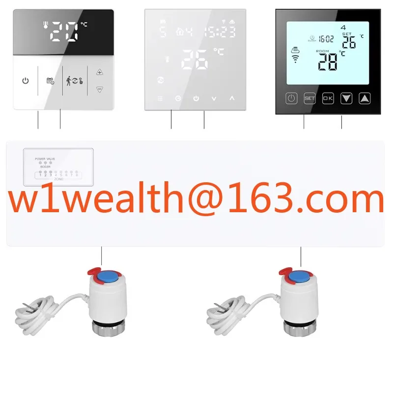 Modern 8-zone wireless central control box for under-floor heating systems in apartments
Modern 8-zone wireless central control box for under-floor heating systems in apartments
