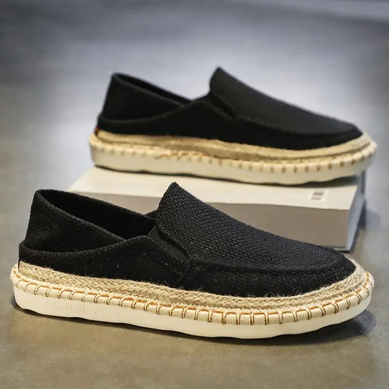 Beijing Old Style Linen Men's Slip-On Shoes Breathable Work Flat Bottom Casual Sneakers Trendy Flats Glue-Welded Rubber Soles
Beijing Old Style Linen Men's Slip-On Shoes Breathable Work Flat Bottom Casual Sneakers Trendy Flats Glue-Welded Rubber Soles