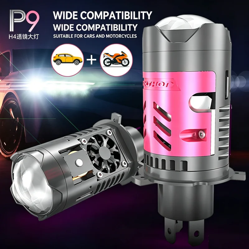 H4 LED Projector Lens Car Headlight Canbus 6500K Hi/Lo Beam Bulbs with Turbo Fan 100W For Car/Motorcycle 9-36V
H4 LED Projector Lens Car Headlight Canbus 6500K Hi/Lo Beam Bulbs with Turbo Fan 100W For Car/Motorcycle 9-36V