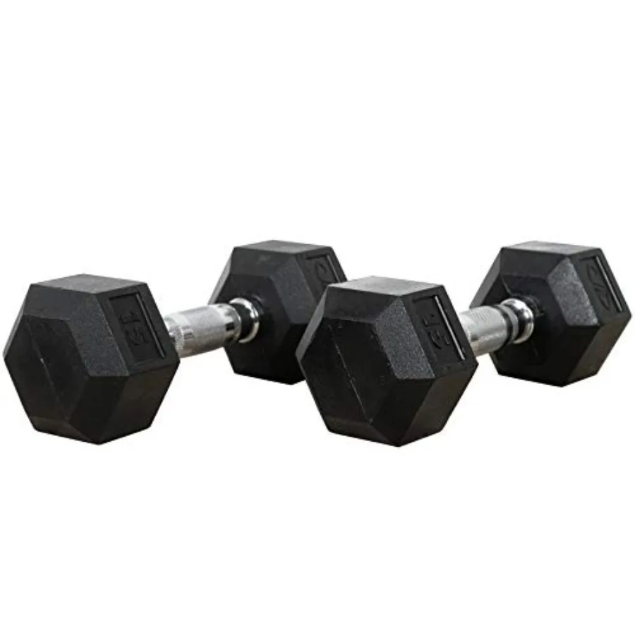 RH Family Rubber Hex Dumbbells for Home Gym Use Black 10 lbs Durable Rubber Coating with Non-Slip Design
RH Family Rubber Hex Dumbbells for Home Gym Use Black 10 lbs Durable Rubber Coating with Non-Slip Design