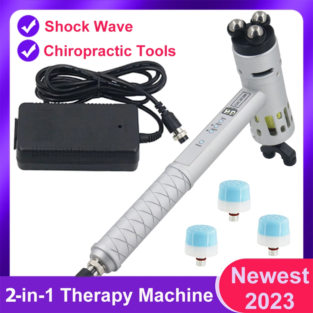 New Shock Wave Effective Body Pain Relief Muscle Relax Home Massager Portable Shockwave Therapy Machine Chiropractic Tool 2 in 1
New Shock Wave Effective Body Pain Relief Muscle Relax Home Massager Portable Shockwave Therapy Machine Chiropractic Tool 2 in 1