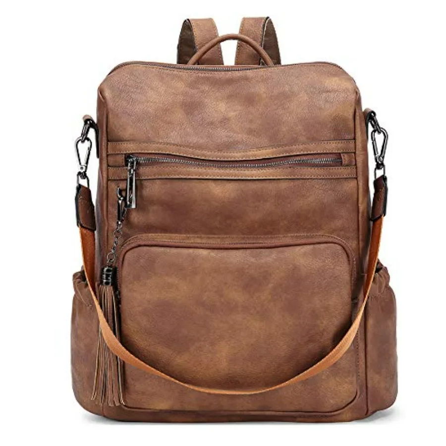 Backpack Purse for Women Travel Backpack Large Leather Fashion Designer Lady Shoulder Bag with Tassel Brown
Backpack Purse for Women Travel Backpack Large Leather Fashion Designer Lady Shoulder Bag with Tassel Brown