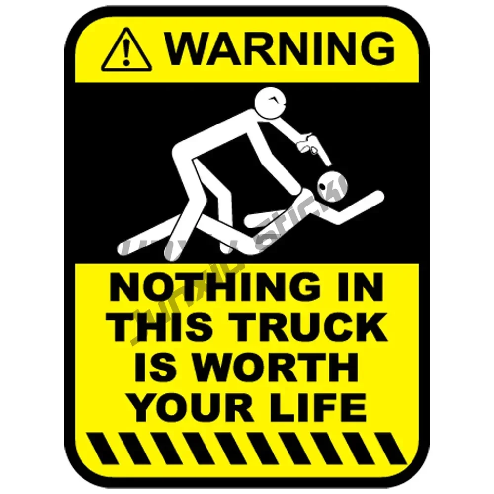 Personality Warning Stickers Funny Warnings Nothing Worth Your Life in This Truck Sticker Decal Vinyl Sticker
Personality Warning Stickers Funny Warnings Nothing Worth Your Life in This Truck Sticker Decal Vinyl Sticker