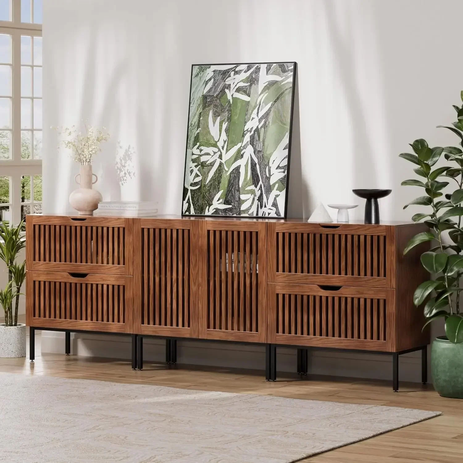 Storage Cabinet,87" Farmhouse Buffet Cabinet with Metal Base and Adjustable Shelf,Sideboard Coffee Bar Cabinet with 2 Doors
Storage Cabinet,87" Farmhouse Buffet Cabinet with Metal Base and Adjustable Shelf,Sideboard Coffee Bar Cabinet with 2 Doors