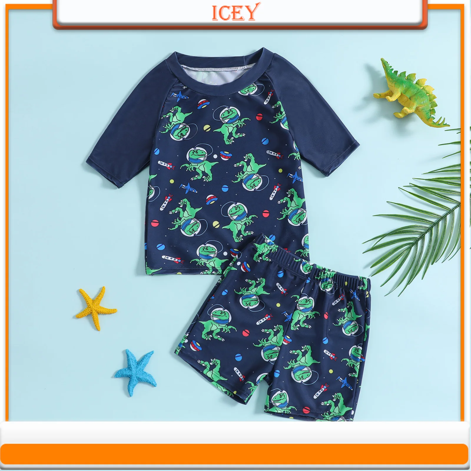 Swimsuit Boy Dinosaur Print Split Small Kids Boy Baby Sunscreen Swimsuit Set Sunscreen Suit Two-Piece Suits
Swimsuit Boy Dinosaur Print Split Small Kids Boy Baby Sunscreen Swimsuit Set Sunscreen Suit Two-Piece Suits
