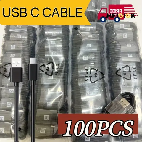 MFIGlGK 100/50/20/10x Toplu USB C Tip C Kablo Lot Hızlı Şarj Kablosu Samsung Android Şarj Kablosu, MFIGlGK