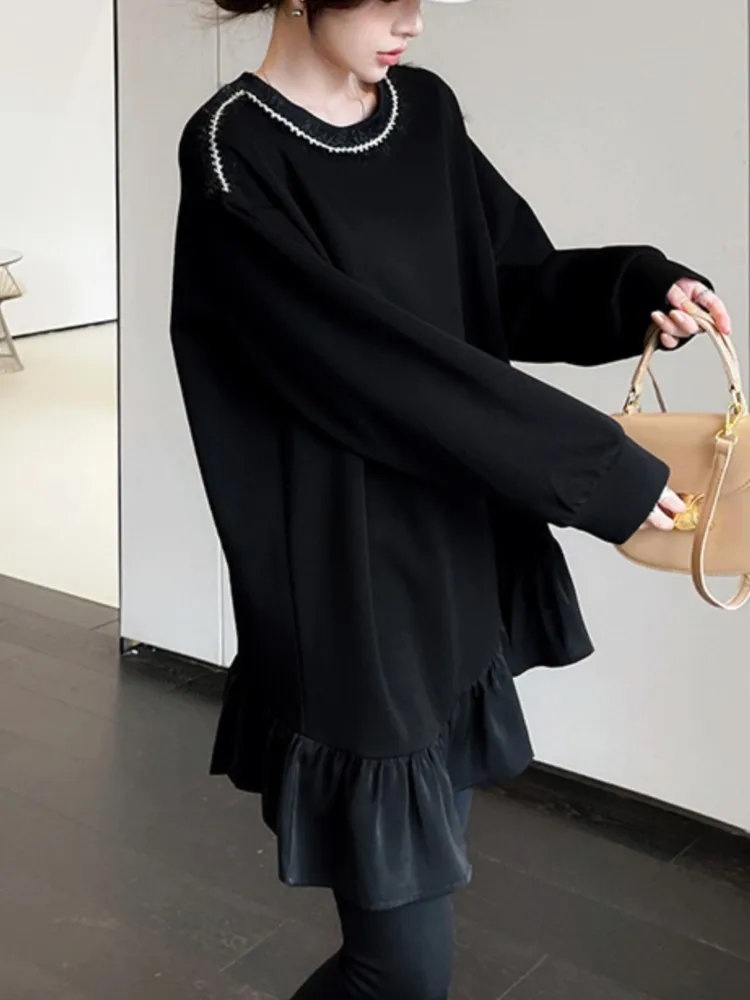 Autumn Winter Long Sleeve Hoodie Black Dress Women Loose Elegant Vintage Ladies Dresses Vestidos
Autumn Winter Long Sleeve Hoodie Black Dress Women Loose Elegant Vintage Ladies Dresses Vestidos