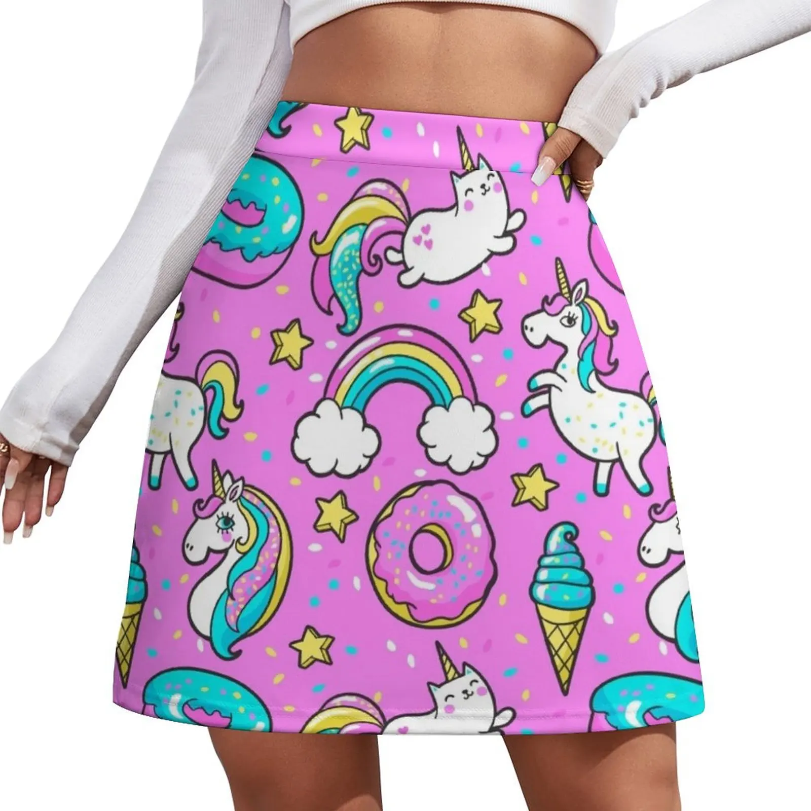 Pink Unicorn Doughnut Rainbow Ice Cream Stars Mini Skirt Female clothing womens skirts women clothing 2026 new arrivals
Pink Unicorn Doughnut Rainbow Ice Cream Stars Mini Skirt Female clothing womens skirts women clothing 2026 new arrivals