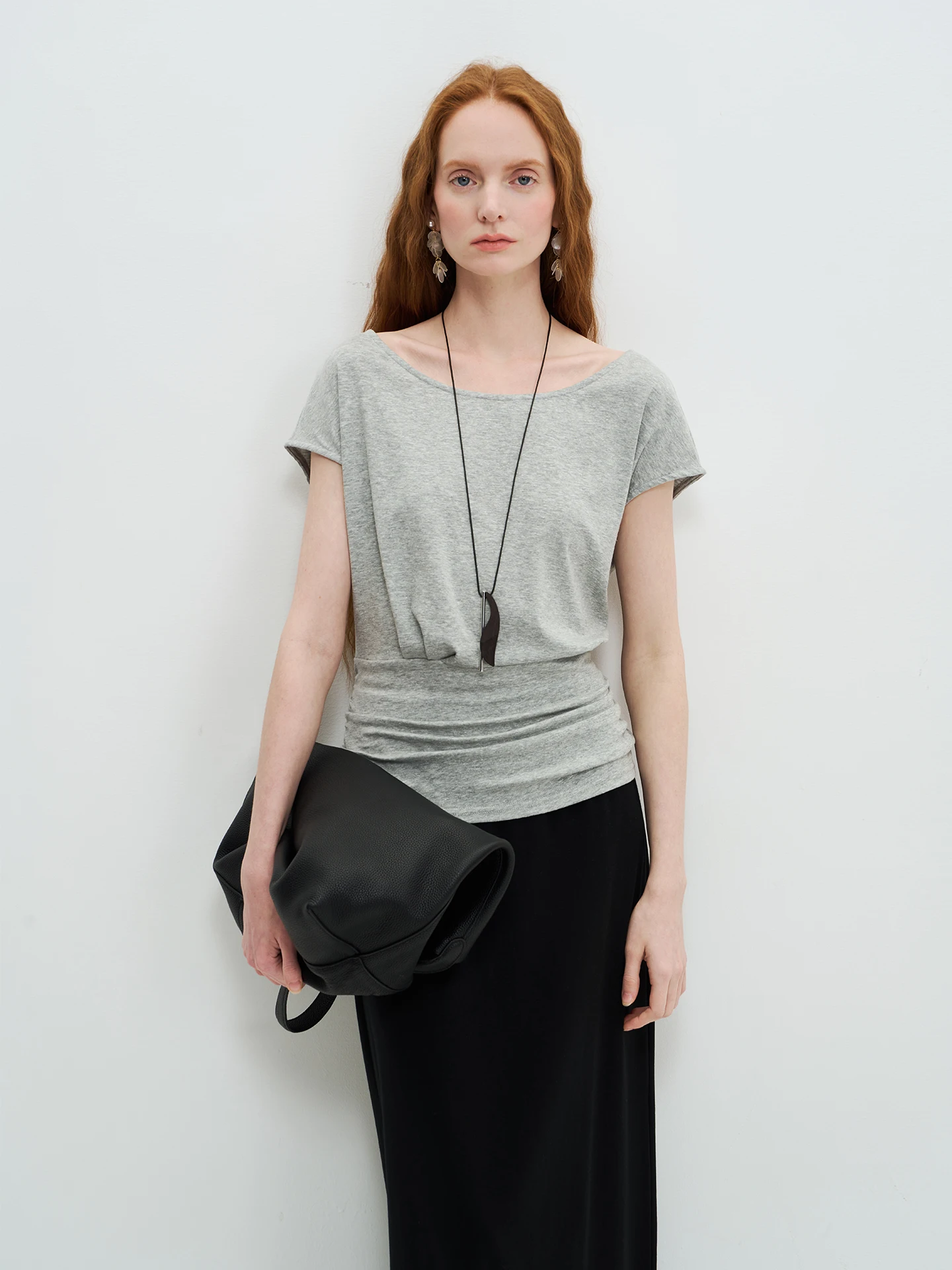 LIMONN Lazy Loose Feel One-Shoulder Waist-Cinching T-Shirt French Style Loose Fit Short Sleeve Women's Top Regular Length
LIMONN Lazy Loose Feel One-Shoulder Waist-Cinching T-Shirt French Style Loose Fit Short Sleeve Women's Top Regular Length
