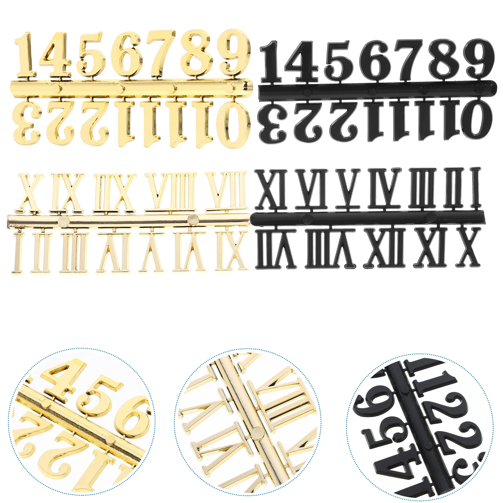 4 set DIY Clock Numbers Kit Plastic Wall Clock Number Plate Roman Arabic Numerals Decor Parts Repair Accessories Home Office
4 set DIY Clock Numbers Kit Plastic Wall Clock Number Plate Roman Arabic Numerals Decor Parts Repair Accessories Home Office
