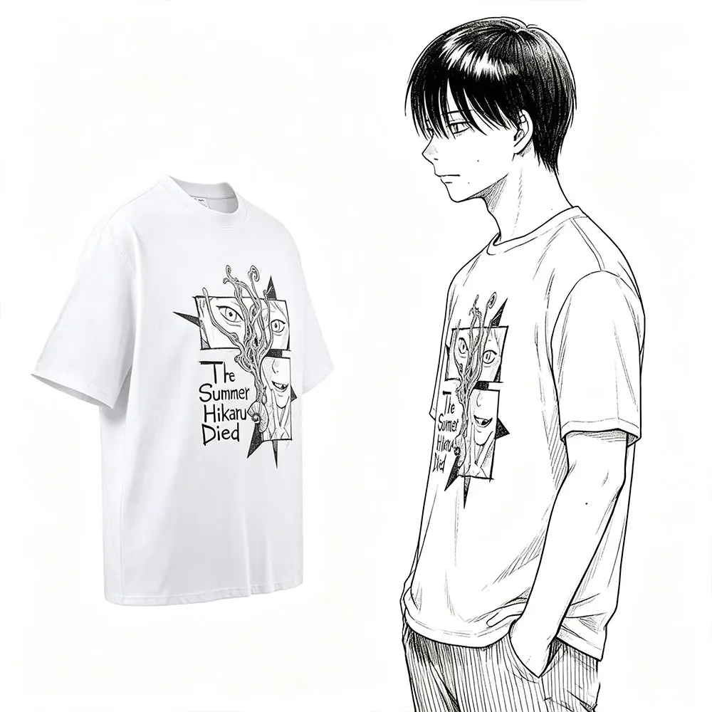 Anime The Summer Hikaru Died Hikaru Yoshiki Same Style Merch T-shirt Men Women Manga Casual Oversized Short Sleeve T Shirt Tops
Anime The Summer Hikaru Died Hikaru Yoshiki Same Style Merch T-shirt Men Women Manga Casual Oversized Short Sleeve T Shirt Tops