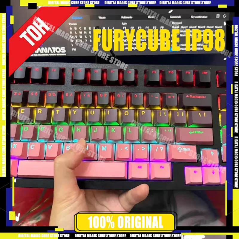 Furycube IP98 Waterproof Membrane Russian English Thai Mechanical Keyboard 98 Keys LED Wired Low Noise Esports Keyboard Gaming
Furycube IP98 Waterproof Membrane Russian English Thai Mechanical Keyboard 98 Keys LED Wired Low Noise Esports Keyboard Gaming