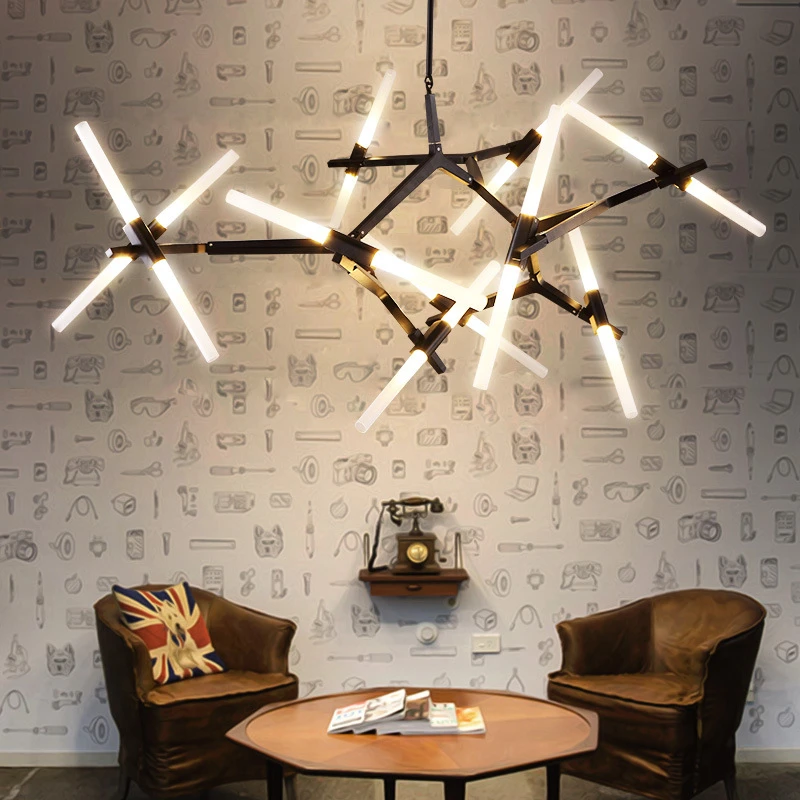 Modern Tube Chandelier Ceiling Light LOFT Industrial Branches Lustre Pendant Lights for Home Nordic Tree Hanging Light Fixture
Modern Tube Chandelier Ceiling Light LOFT Industrial Branches Lustre Pendant Lights for Home Nordic Tree Hanging Light Fixture