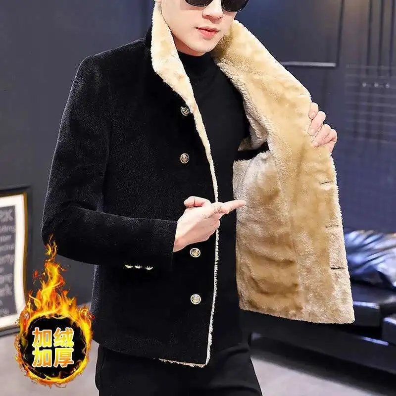 Korean Style Short Woolen Jacket Abrigo Largo Hombre Mens Pea Coat Black Coat Men's Autumn Winter Woolen Jacket Men's Jacket
Korean Style Short Woolen Jacket Abrigo Largo Hombre Mens Pea Coat Black Coat Men's Autumn Winter Woolen Jacket Men's Jacket
