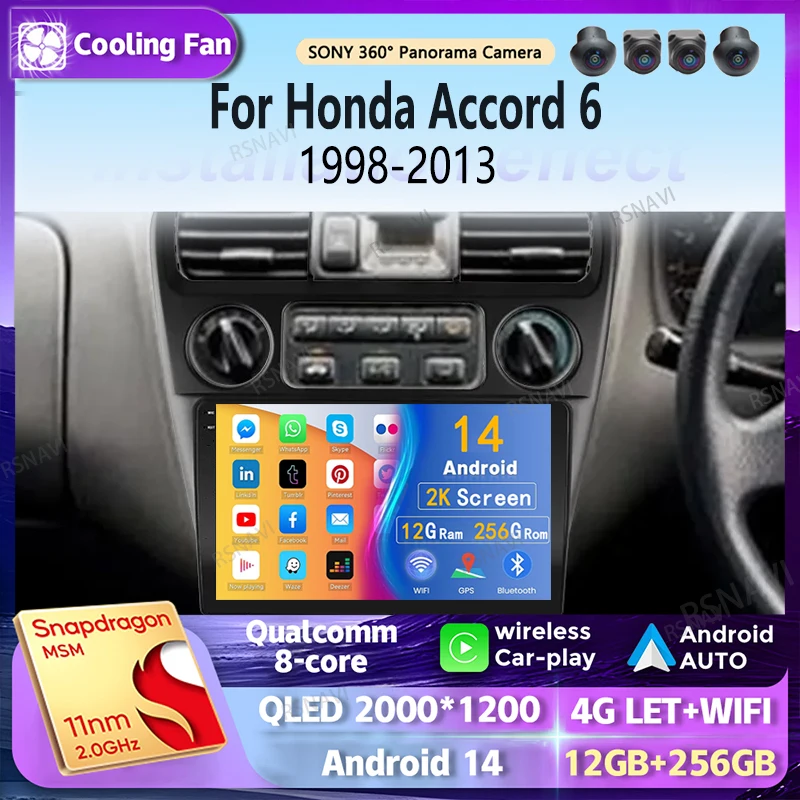 Android 14 Carplay Auto WIFI + 4G автомобильный радиоприемник мультимедийный плеер для Honda Accord 6 1998-2003 DSP авторадио стерео 2din головное устройство
Android 14 Carplay Auto WIFI + 4G автомобильный радиоприемник мультимедийный плеер для Honda Accord 6 1998-2003 DSP авторадио стерео 2din головное устройство