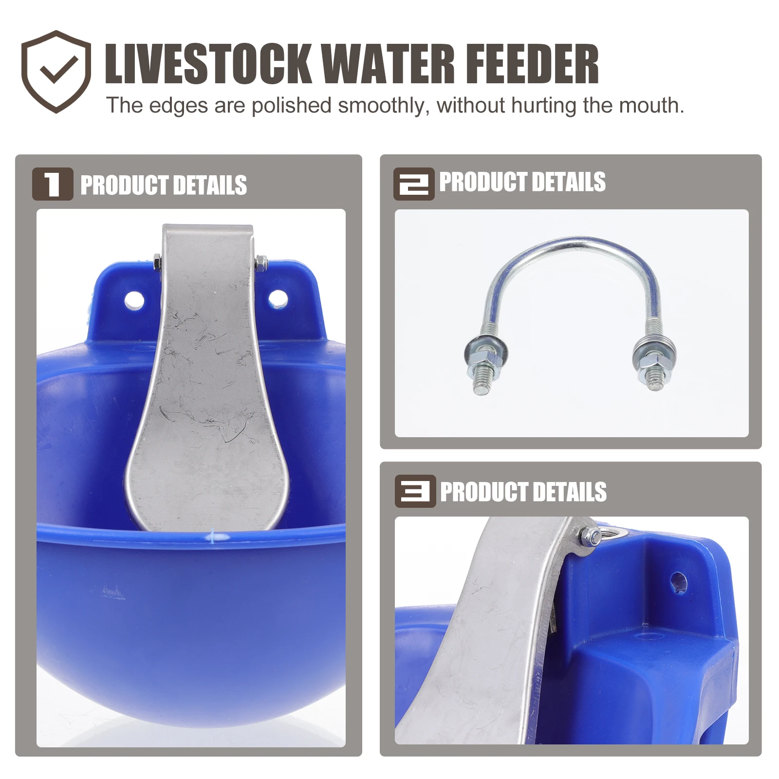 Cattle Drinking Bowl Automatic Livestock Water Feeder Plastic Farm Animal Drinking Fountain Cow Horse Sheep Dog Water Container
Cattle Drinking Bowl Automatic Livestock Water Feeder Plastic Farm Animal Drinking Fountain Cow Horse Sheep Dog Water Container