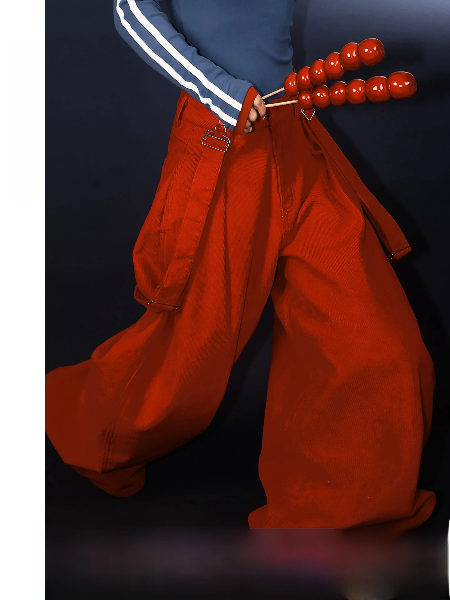 Cool Autumn Winter Corduroy Wide Leg Pants Women's Removable Straps Casual Trousers Natural Waist Button Cotton Ladies Fashion
Cool Autumn Winter Corduroy Wide Leg Pants Women's Removable Straps Casual Trousers Natural Waist Button Cotton Ladies Fashion