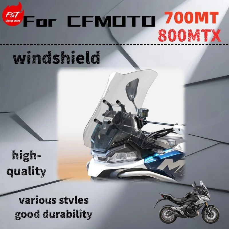 For CFMoto 700MT and 800MTX, a dedicated windshield modification part.
For CFMoto 700MT and 800MTX, a dedicated windshield modification part.