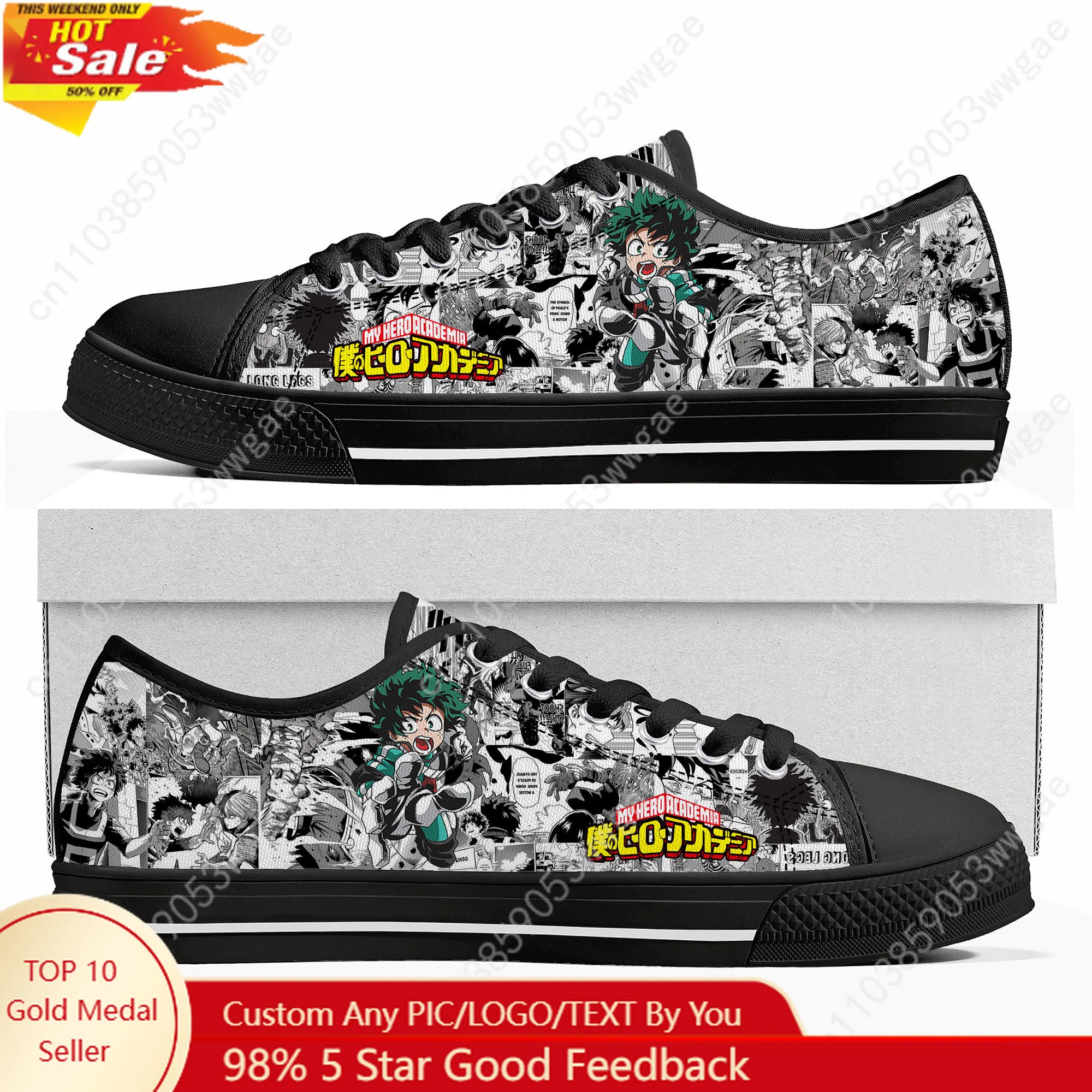 My Hero Academia Low Top Sneakers Mens Womens Teenagers Canvas Sneaker Comfortable Fashion Casual Couple Shoes Customized Shoes
My Hero Academia Low Top Sneakers Mens Womens Teenagers Canvas Sneaker Comfortable Fashion Casual Couple Shoes Customized Shoes