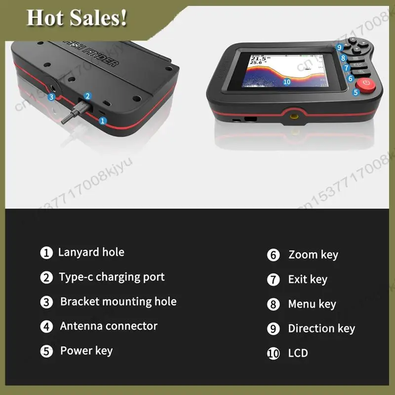 -A23G Smart Fish Finder - Portable Fish Finder And Depth Finder For Recreational Fishing From Dock, Shore Or Bank
-A23G Smart Fish Finder - Portable Fish Finder And Depth Finder For Recreational Fishing From Dock, Shore Or Bank