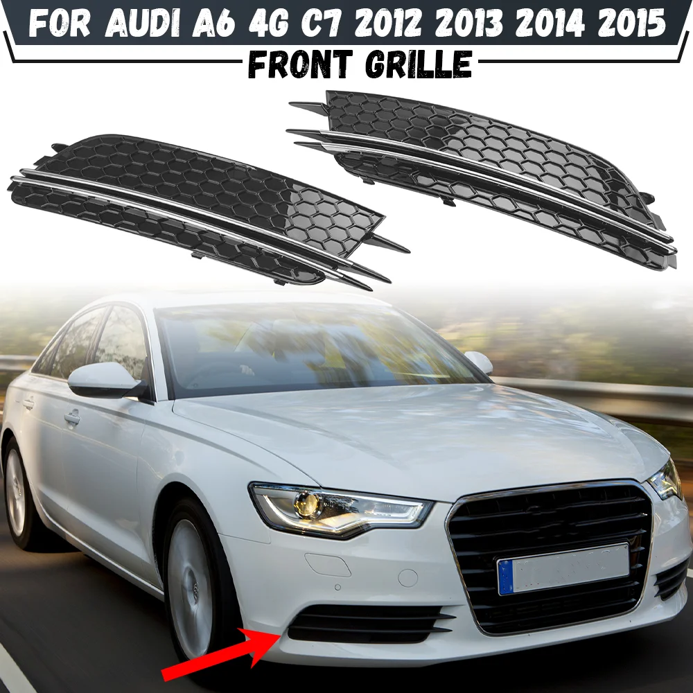 Car Front Fog Light Grille Cover Trim For Audi A6 4G C7 2012 2013 2014 2015 Honeycomb Fog Lamp Grill 4G0807681 4G0807682
Car Front Fog Light Grille Cover Trim For Audi A6 4G C7 2012 2013 2014 2015 Honeycomb Fog Lamp Grill 4G0807681 4G0807682