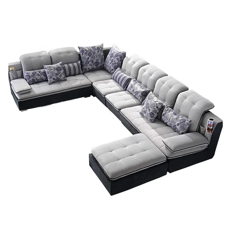 Living Room Furniture Modern Super Soft 7 Seater U Shaped Sectional Tufted Velvet Sofa for Home
Living Room Furniture Modern Super Soft 7 Seater U Shaped Sectional Tufted Velvet Sofa for Home