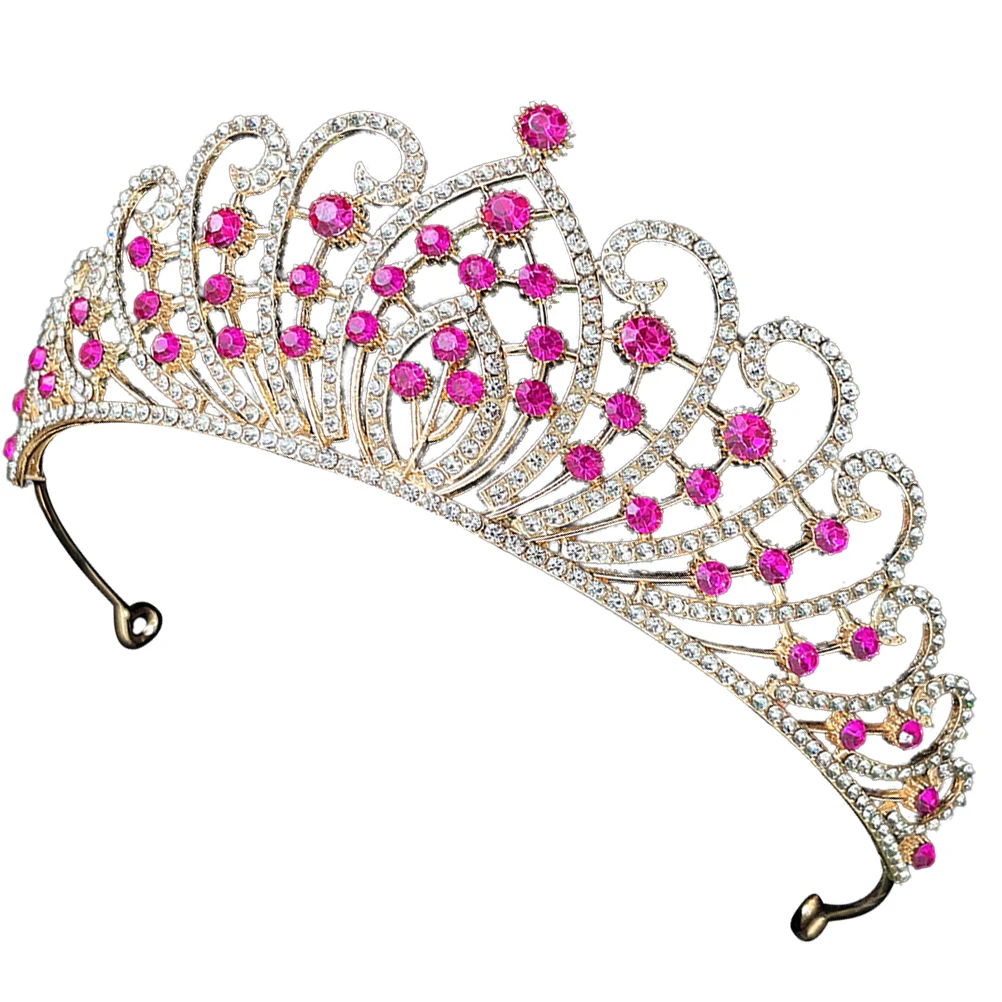 Bridal Hair Accessories for Women Crown Wedding Jewellery Rhinestone Rosy Headdress Bride Krone Banquet
Bridal Hair Accessories for Women Crown Wedding Jewellery Rhinestone Rosy Headdress Bride Krone Banquet