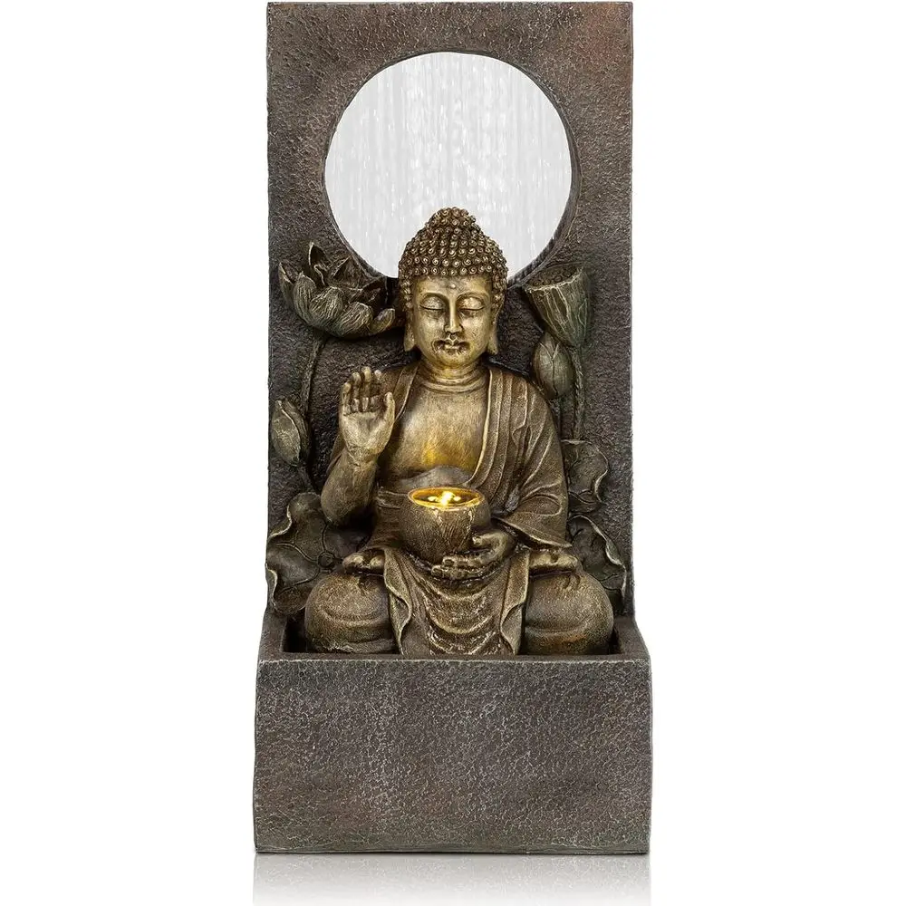 Serene Asian Zen Fountain, Outdoor Relaxing Water Feature for Patio Garden, Decking Home Decor (Gold, 27.6 H)
Serene Asian Zen Fountain, Outdoor Relaxing Water Feature for Patio Garden, Decking Home Decor (Gold, 27.6 H)