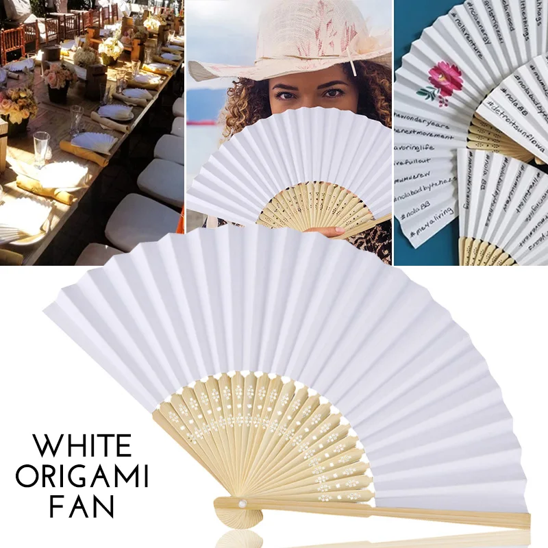 5/10pcs 21cm White Paper Folding Fan Wedding Party Favors Stage Dance Hand Fan Wood Handicrafts DIY School Kids Drawing Fan
5/10pcs 21cm White Paper Folding Fan Wedding Party Favors Stage Dance Hand Fan Wood Handicrafts DIY School Kids Drawing Fan