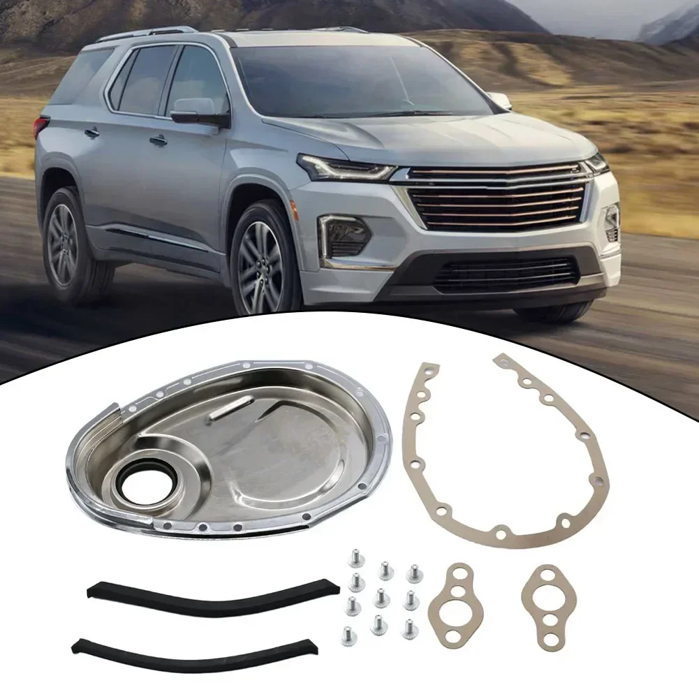 1pcs Aluminum Silver Timing Chain Cover Kit Gasket Seal Bolts For Chevy 283 327 305 Replacement Car Accessories
1pcs Aluminum Silver Timing Chain Cover Kit Gasket Seal Bolts For Chevy 283 327 305 Replacement Car Accessories