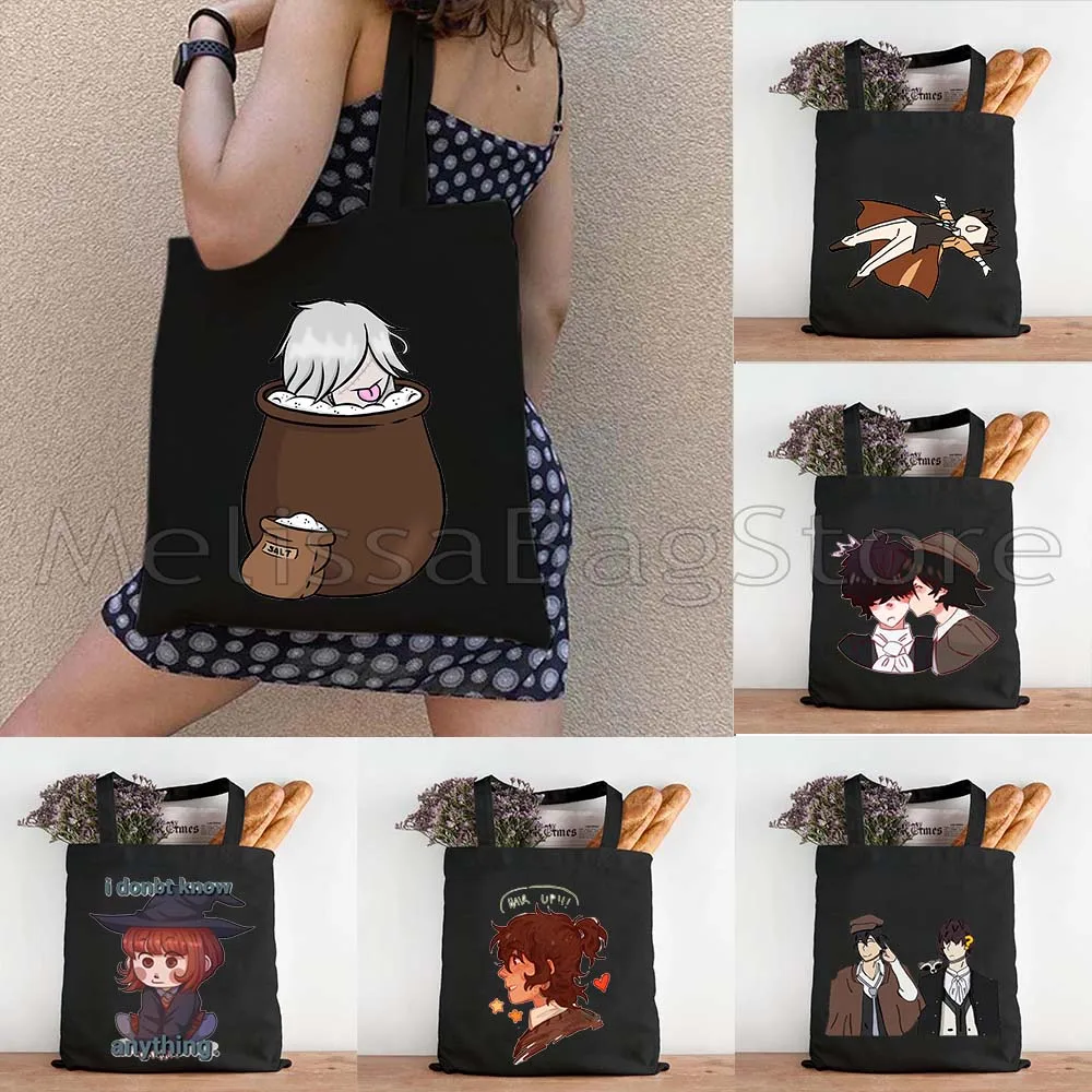Vintage Bungou Stray Dogs Kenji Naomi Ranpo Dazai Chuuya Bunny Himiko Cute Anime Gifts Canvas Tote Bag Shopper Cotton Handbag
Vintage Bungou Stray Dogs Kenji Naomi Ranpo Dazai Chuuya Bunny Himiko Cute Anime Gifts Canvas Tote Bag Shopper Cotton Handbag
