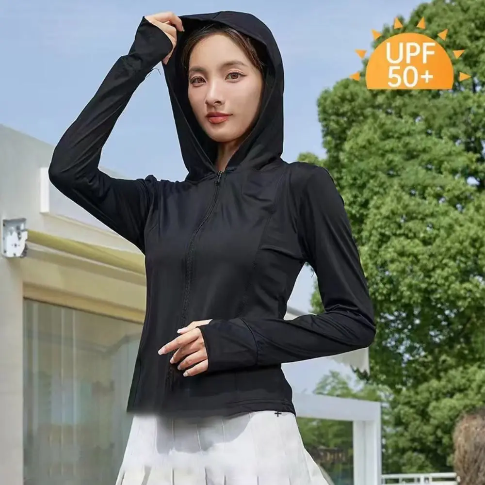 Summer Female Sun Protection Clothing Outdoor Sports UV Protection Women Sunscreen Hoodie Long Sleeve Breathable
Summer Female Sun Protection Clothing Outdoor Sports UV Protection Women Sunscreen Hoodie Long Sleeve Breathable