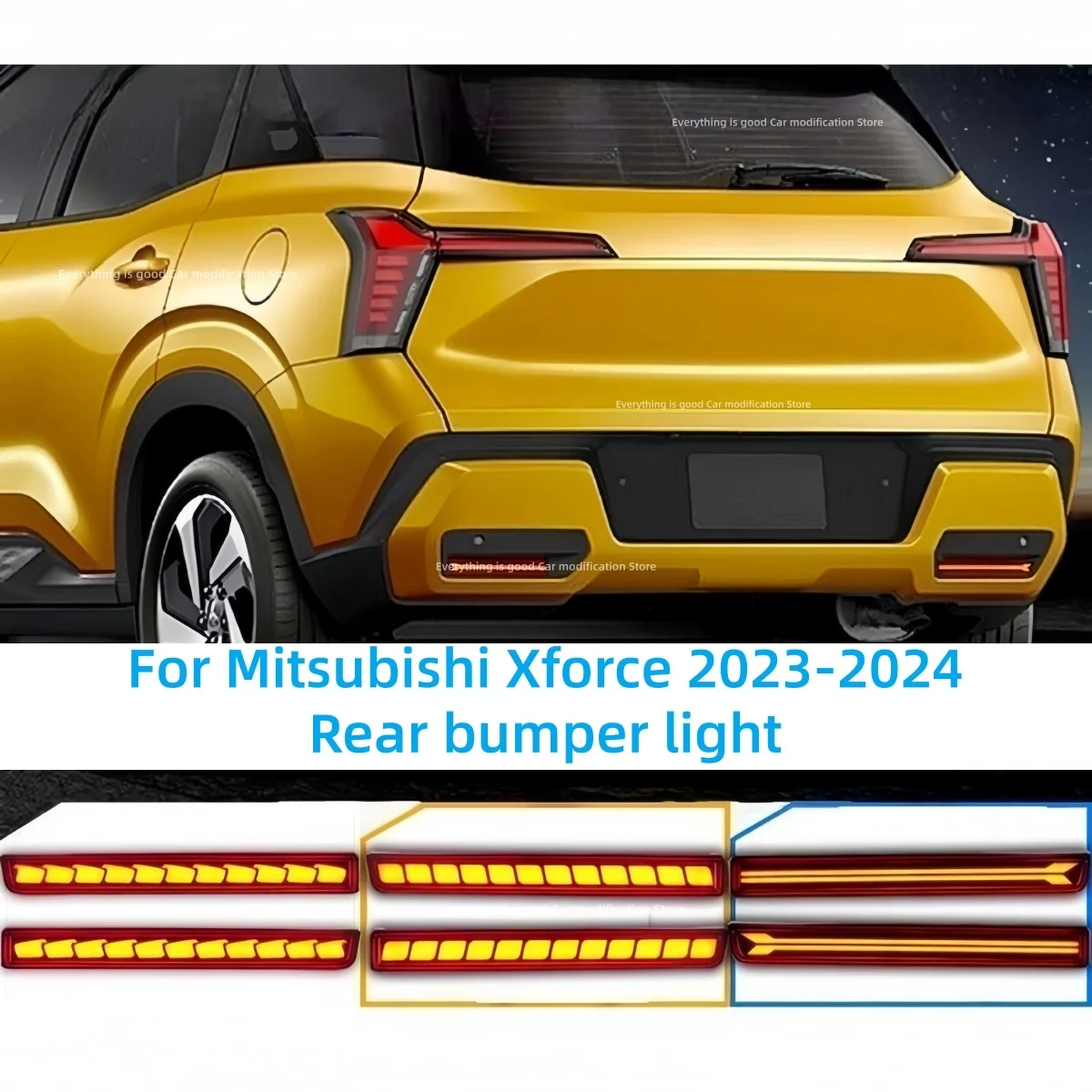 For Mitsubishi Xforce 2023-2024 Rear bumper light Modification Turn signal Brake lights Warning light Auto parts Car accessories
For Mitsubishi Xforce 2023-2024 Rear bumper light Modification Turn signal Brake lights Warning light Auto parts Car accessories