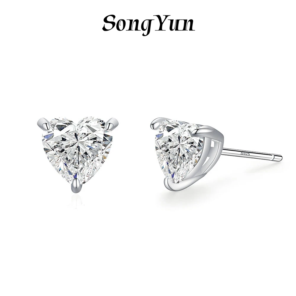 SongYun Jewelry 925 Sterling Silver Earring Moissanite D Color VVS1 Fine Girl 925 Sterling Silver Earrings Diamond Accessories
SongYun Jewelry 925 Sterling Silver Earring Moissanite D Color VVS1 Fine Girl 925 Sterling Silver Earrings Diamond Accessories