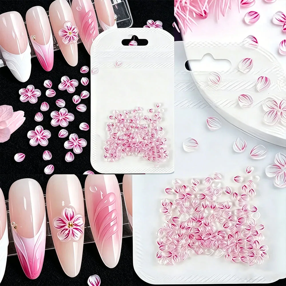 100pcs Five-petal Flower Nail Accessories 3D Pink Ice Transparent Flat-Back Acrylic Petal Nail Rhinestones Kawaii Manicure Decor
100pcs Five-petal Flower Nail Accessories 3D Pink Ice Transparent Flat-Back Acrylic Petal Nail Rhinestones Kawaii Manicure Decor