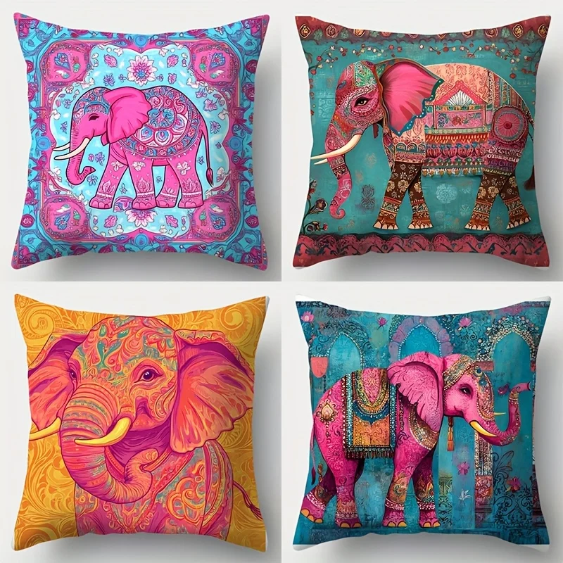 Folklore Elephant Theme double-sided Printed pillow cover Short plush Suitable living rooms bedrooms sofas throw cushion cover
Folklore Elephant Theme double-sided Printed pillow cover Short plush Suitable living rooms bedrooms sofas throw cushion cover