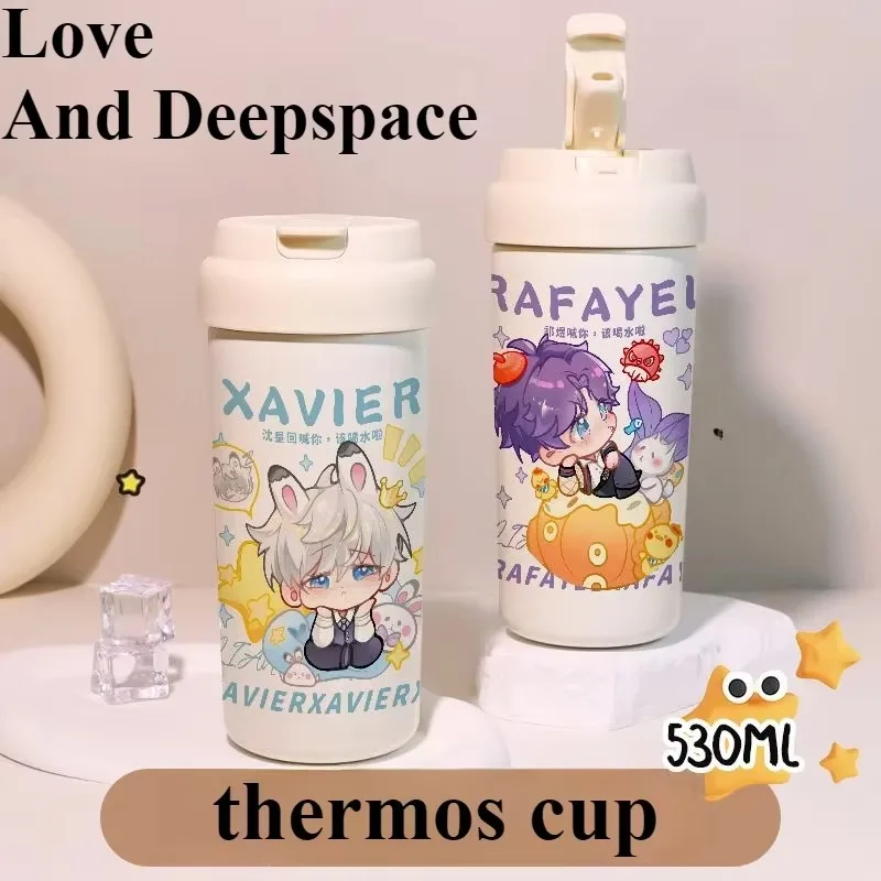 New Love and Deespace Xavier Zayne Rafayel Sylus Creative Cartoon Cute Q-Plate Print Double Drink Portable Straw Insulation Cup
New Love and Deespace Xavier Zayne Rafayel Sylus Creative Cartoon Cute Q-Plate Print Double Drink Portable Straw Insulation Cup