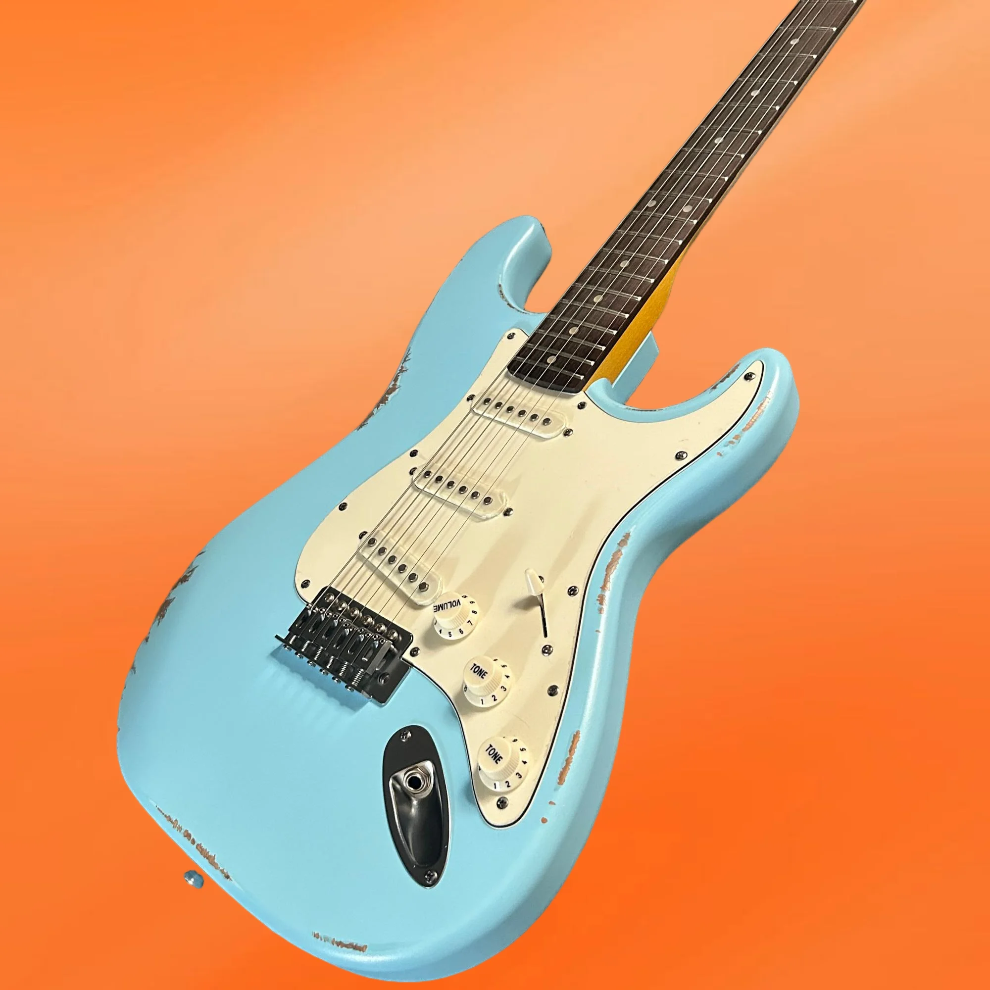 2026 hot new Guitar Blue Color Alder Body Rosewood Fretboard In Stock
2026 hot new Guitar Blue Color Alder Body Rosewood Fretboard In Stock