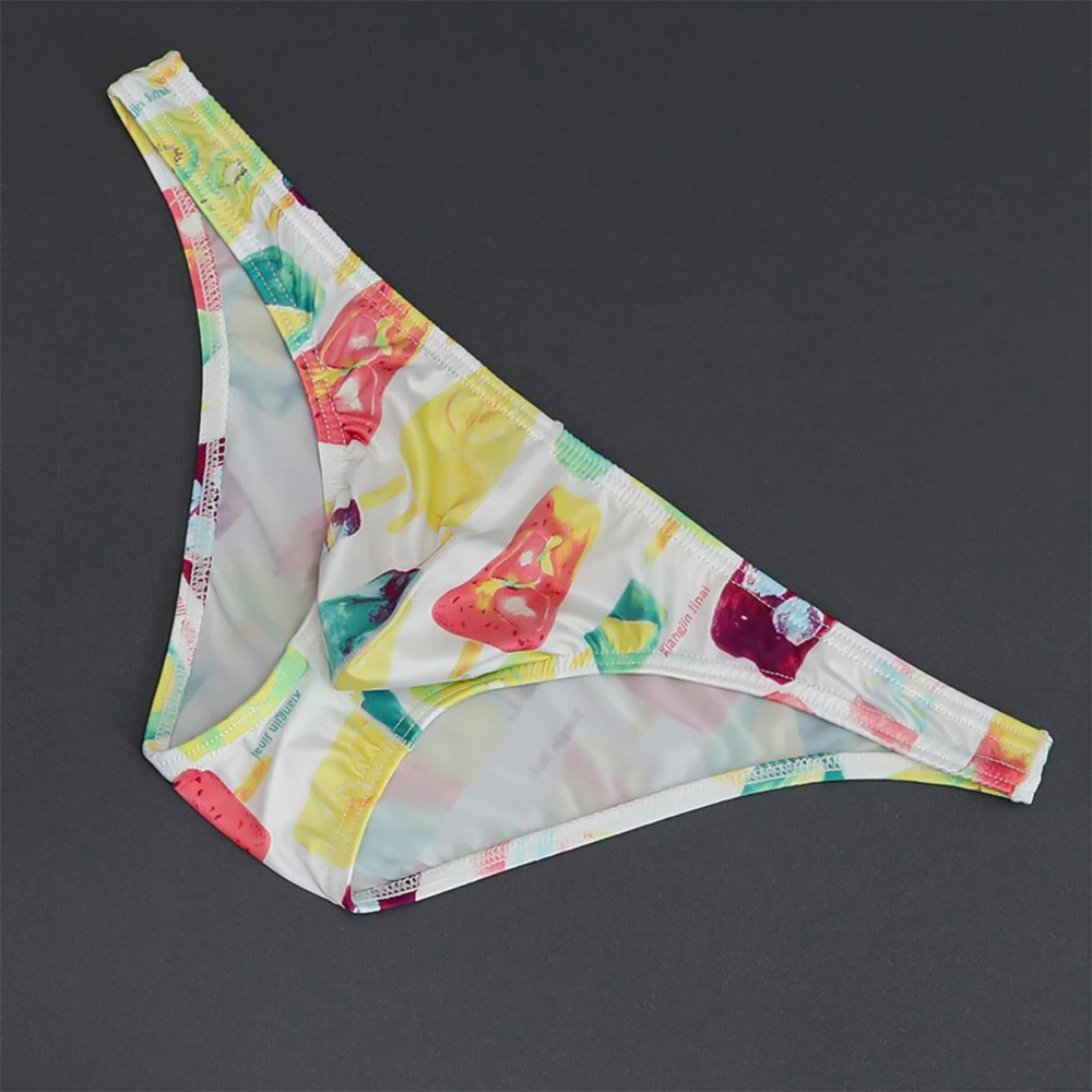 Men Sexy Ice Silk Briefs Low-Waist Print Breathable Thongs Smooth Elastic Bulge Pouch Gay Underpants Thin Sheer Soft G-strings
Men Sexy Ice Silk Briefs Low-Waist Print Breathable Thongs Smooth Elastic Bulge Pouch Gay Underpants Thin Sheer Soft G-strings