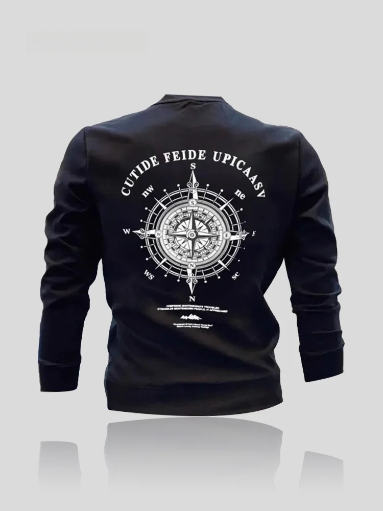 Fleece-Lined Long Sleeve round Neck Sweatshirt for Men Urban Outfit Casual Entertainment Outdoor Sports Fashion Com...
Fleece-Lined Long Sleeve round Neck Sweatshirt for Men Urban Outfit Casual Entertainment Outdoor Sports Fashion Com...