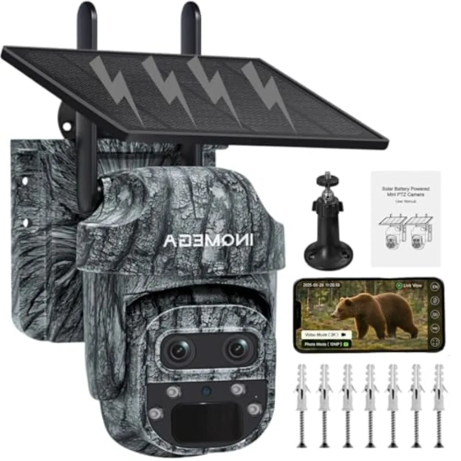 Trail Camera for outdoor security monitoring, ABS plastic body, black color, no WiFi needed with 355 PTZ, 12X zoom, color night
Trail Camera for outdoor security monitoring, ABS plastic body, black color, no WiFi needed with 355 PTZ, 12X zoom, color night