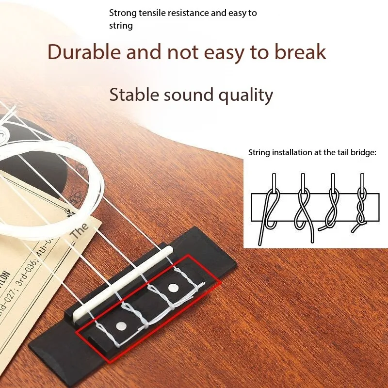 2PCS High Quality Nylon Strings for Ukelele 21 23 26 Inch Universal Replacement musica
2PCS High Quality Nylon Strings for Ukelele 21 23 26 Inch Universal Replacement musica