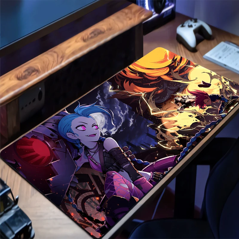 Mouse Pad Large League of Legends Jinx Computer Office Game Table Mats Anti-slip Gaming Keyboard coaster Long Desk Pads Mousepad
Mouse Pad Large League of Legends Jinx Computer Office Game Table Mats Anti-slip Gaming Keyboard coaster Long Desk Pads Mousepad