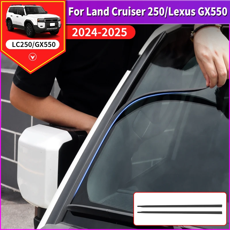 Для Land Cruiser Prado LC 250 1958 J250 2024 2025 для Lexus GX 550, уплотнительная лента для ветрового стекла, шумоподавление, аксессуары 
Для Land Cruiser Prado LC 250 1958 J250 2024 2025 для Lexus GX 550, уплотнительная лента для ветрового стекла, шумоподавление, аксессуары