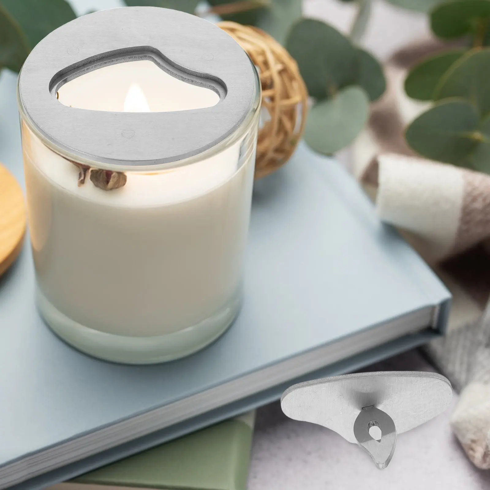 Stainless Steel Topper Universal Wide Mouth Jar Lid Metal Snuffer Cap Decorative Dust Cover Flame Extinguisher
Stainless Steel Topper Universal Wide Mouth Jar Lid Metal Snuffer Cap Decorative Dust Cover Flame Extinguisher