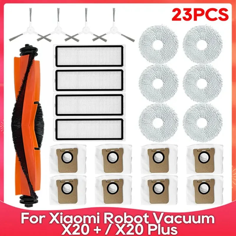WCS-For Xiaomi Robot Vacuum X20 + / X20 Plus Vacuum Cleaner Parts Main Side Brush Hepa Filter Mop Cloth Dust Bags
WCS-For Xiaomi Robot Vacuum X20 + / X20 Plus Vacuum Cleaner Parts Main Side Brush Hepa Filter Mop Cloth Dust Bags