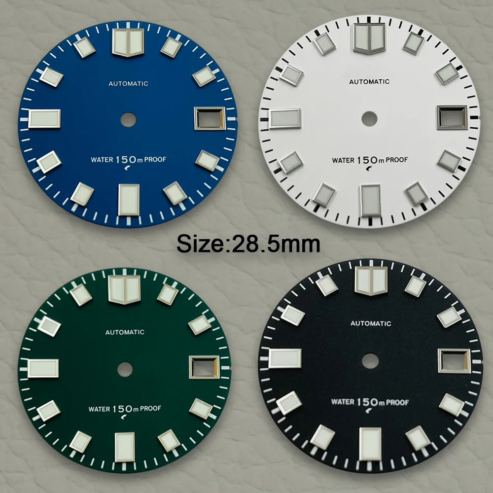 High Quality 28.5mm S dial Watch Dials Green Luminous Dial Watches Accessories For NH35 NH36 4R 7S Automatic Movement
High Quality 28.5mm S dial Watch Dials Green Luminous Dial Watches Accessories For NH35 NH36 4R 7S Automatic Movement